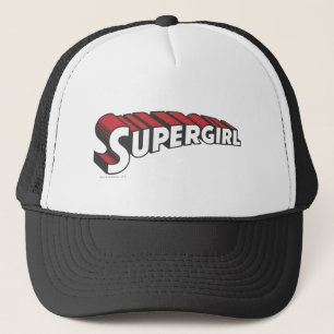 Supergirl Red and White Logo Trucker Hat