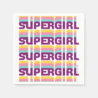 Supergirl Retro Colorshift Graphic