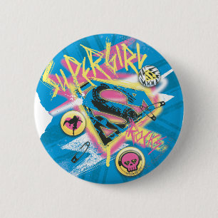 Supergirl Rocks 6 Cm Round Badge