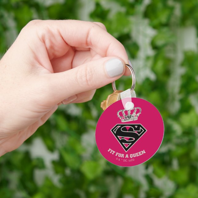Supergirl S-Shield "Fit For A Queen" Key Ring (Hand)
