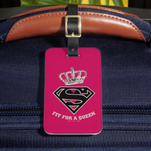 Supergirl S-Shield "Fit For A Queen" Luggage Tag