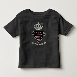 Supergirl S-Shield "Fit For A Queen" Toddler T-Shirt