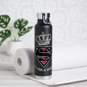 Supergirl S-Shield "Fit For A Queen" Water Bottle