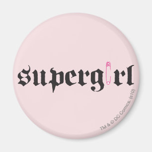 Supergirl Safety Pin Letter Magnet