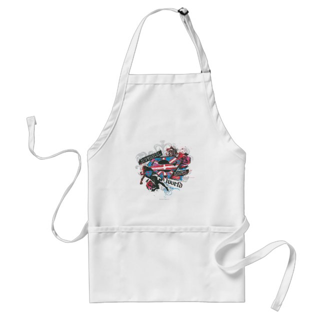 Supergirl Saves the World Standard Apron (Front)