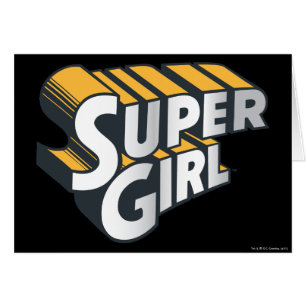 Supergirl Silver and Orange Logo