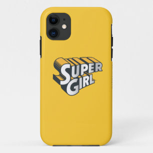 Supergirl Silver and Orange Logo iPhone 11 Case