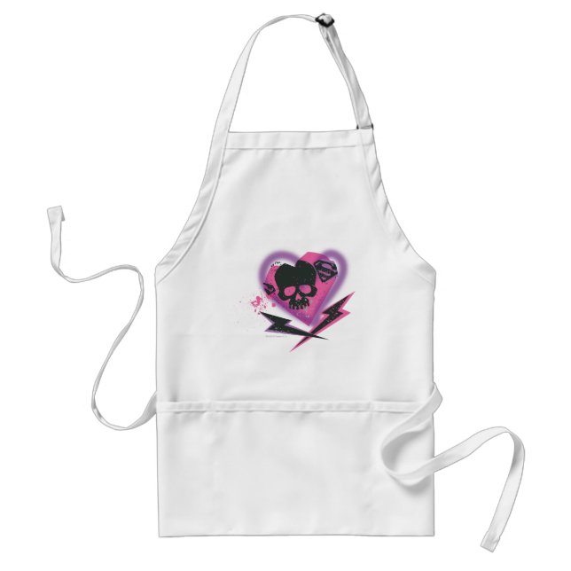 Supergirl Skulls and Lightning Standard Apron (Front)