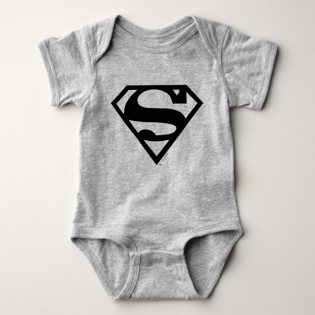 Supergirl Solid S-Shield Baby Bodysuit (Front)