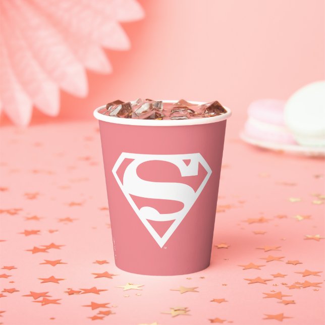 Supergirl Solid S-Shield Paper Cups (Insitu)