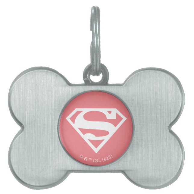 Supergirl Solid S-Shield Pet ID Tag (Front)