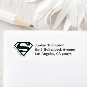 Supergirl Solid S-Shield Return Address Label