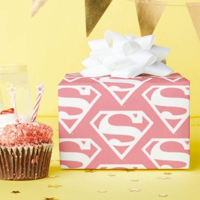 Supergirl Solid S-Shield Wrapping Paper (Birthday Party)
