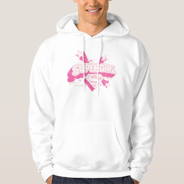Supergirl Stars and Logo Hoodie (Front)