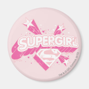 Supergirl Stars and Logo Magnet