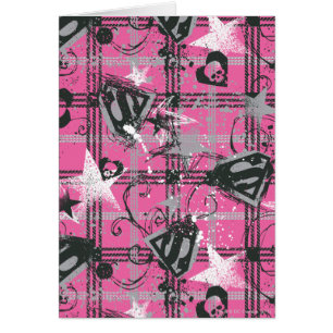 Supergirl Stars and Skulls Pattern