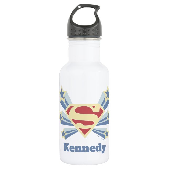 Supergirl Stars S-Shield 532 Ml Water Bottle (Front)