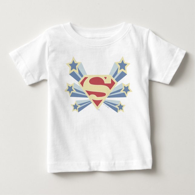 Supergirl Stars S-Shield Baby T-Shirt (Front)