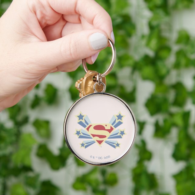 Supergirl Stars S-Shield Key Ring (Hand)