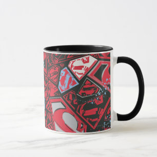 Supergirl Stary Red Pattern Mug