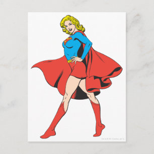 Supergirl Strikes a Pose Postcard
