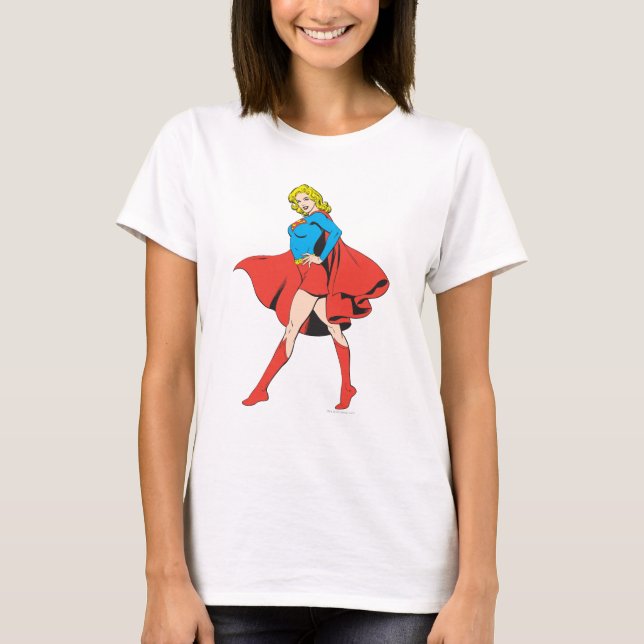 Supergirl Strikes a Pose T-Shirt (Front)