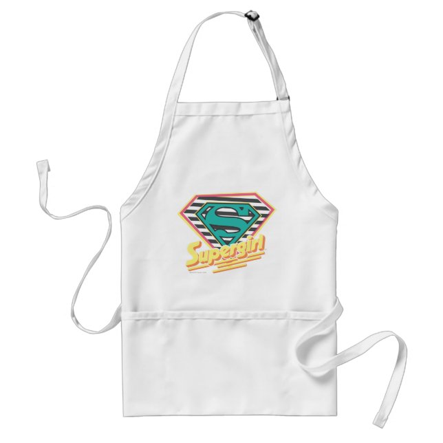 Supergirl Striped Logo Standard Apron (Front)