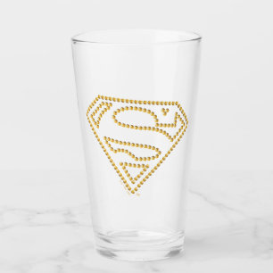 Supergirl Studded S-Shield Glass