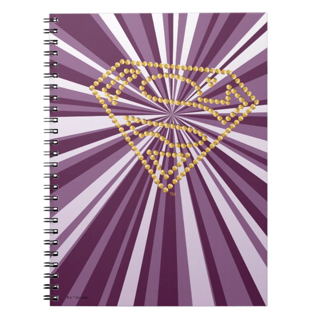 Supergirl Studded S-Shield Notebook (Front)