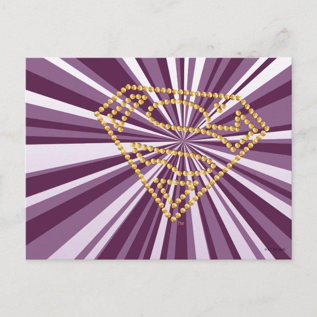 Supergirl Studded S-Shield Postcard (Front)