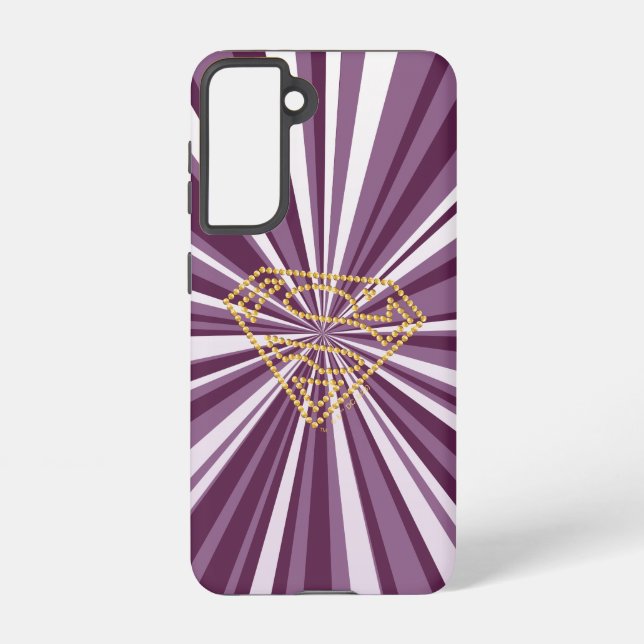 Supergirl Studded S-Shield Samsung Galaxy S21 Case (Back)