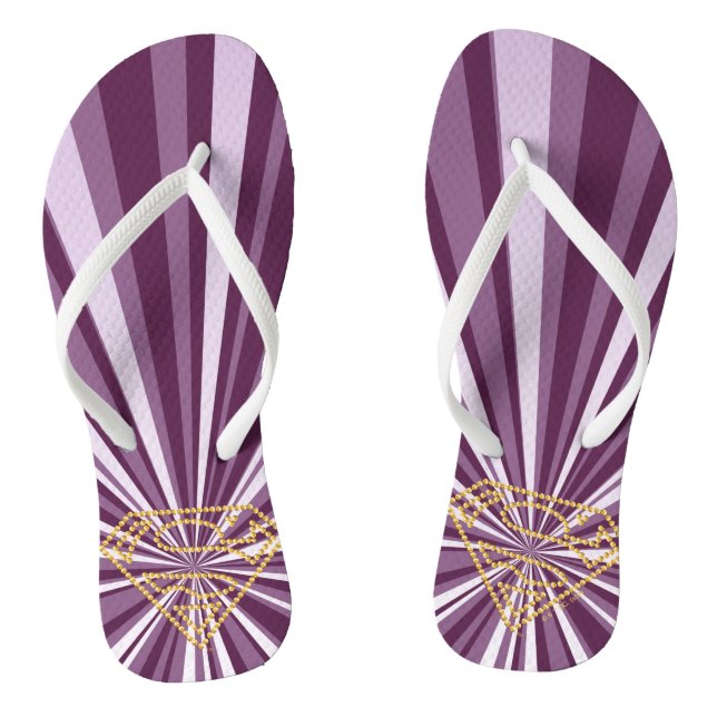 Supergirl Studded S-Shield Thongs (Footbed)
