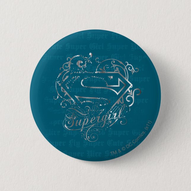 Supergirl Super Fly Super Cute 6 Cm Round Badge (Front)