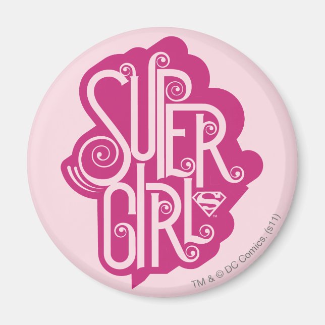 Supergirl Swirl 1 Magnet (Front)