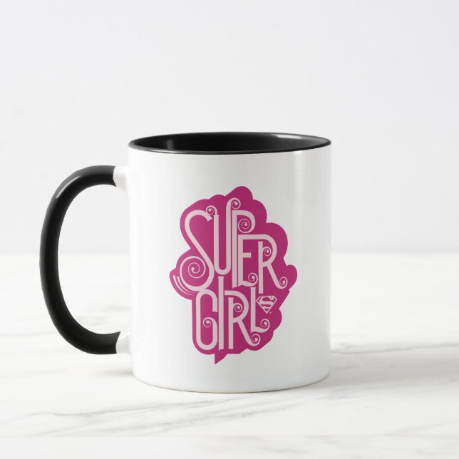 Supergirl Swirl 1 Mug (Left)