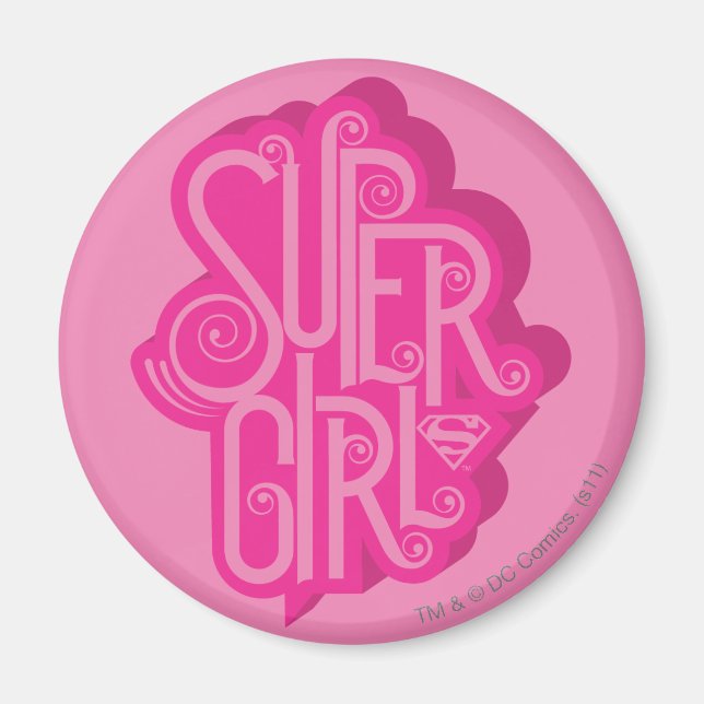 Supergirl Swirl 2 Magnet (Front)