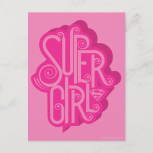 Supergirl Swirl 2 Postcard