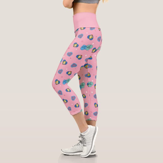 Supergirl "The Future Is Female" Capri Leggings (Left)