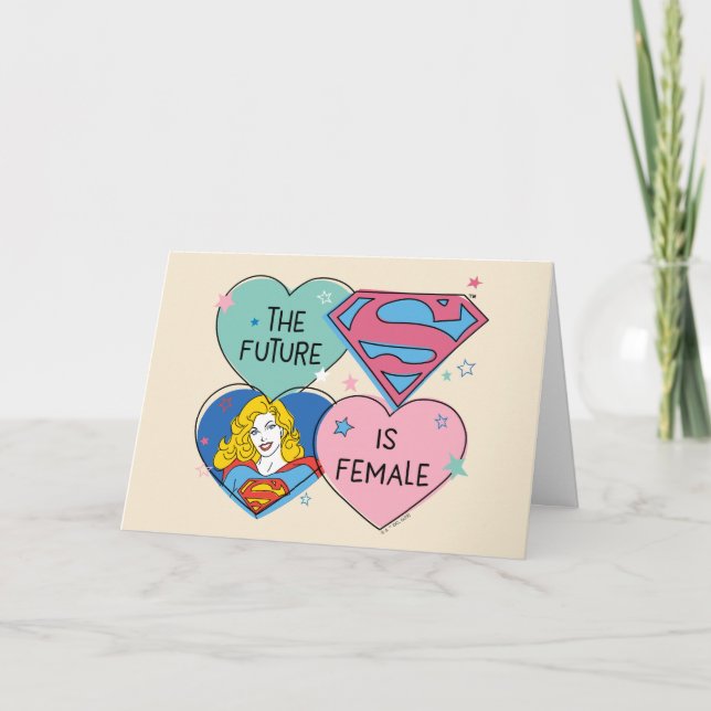 Supergirl "The Future Is Female" Card (Front)