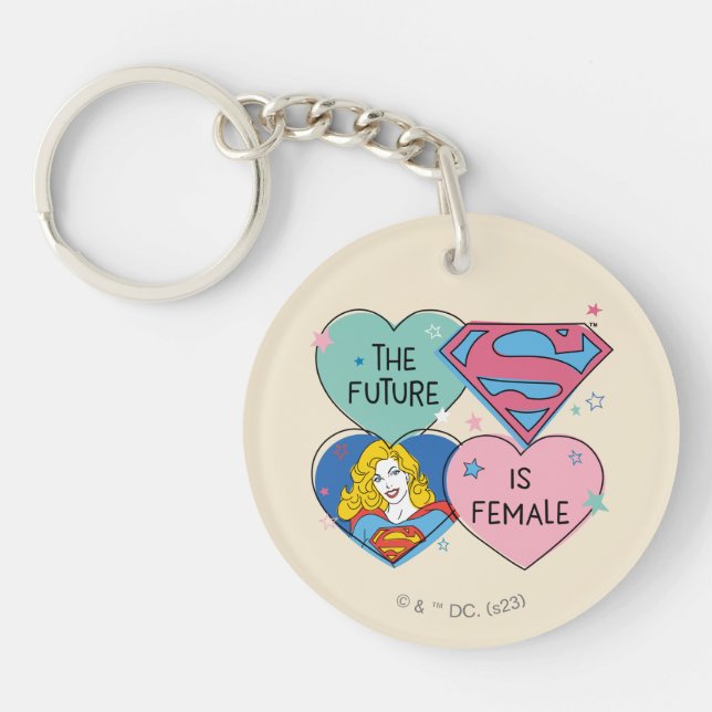 Supergirl "The Future Is Female" Key Ring (Front)