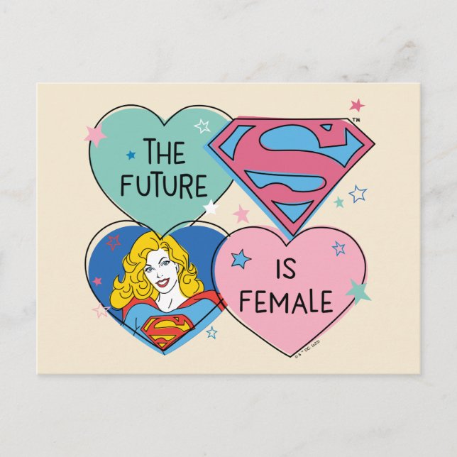 Supergirl "The Future Is Female" Postcard (Front)