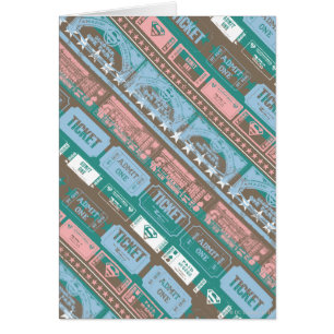 Supergirl Ticket Pattern Blue