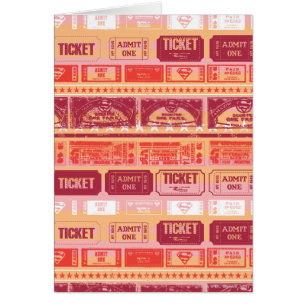 Supergirl Ticket Pattern Orange
