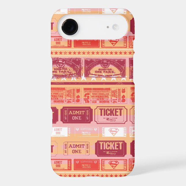 Supergirl Ticket Pattern Orange Case-Mate Samsung Galaxy Case (Back)