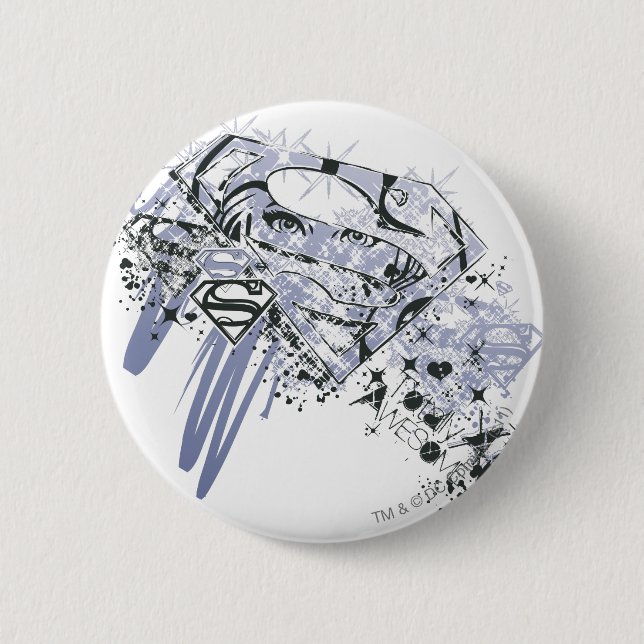 Supergirl Totally Awesome 6 Cm Round Badge (Front)