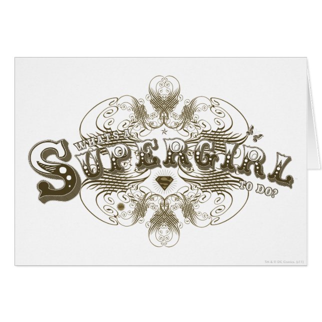 Supergirl What's a Girl to Do Brown (Front Horizontal)