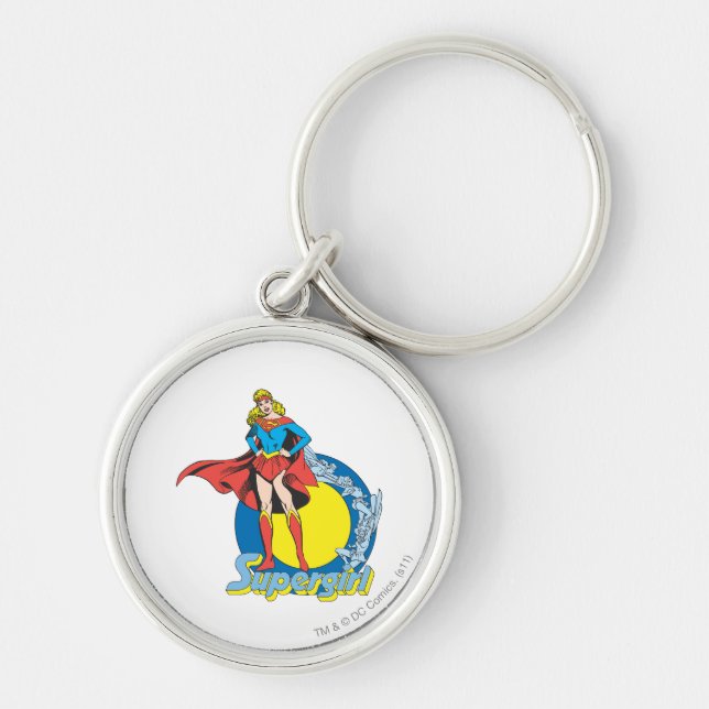 Supergirl with Logo Key Ring (Front)