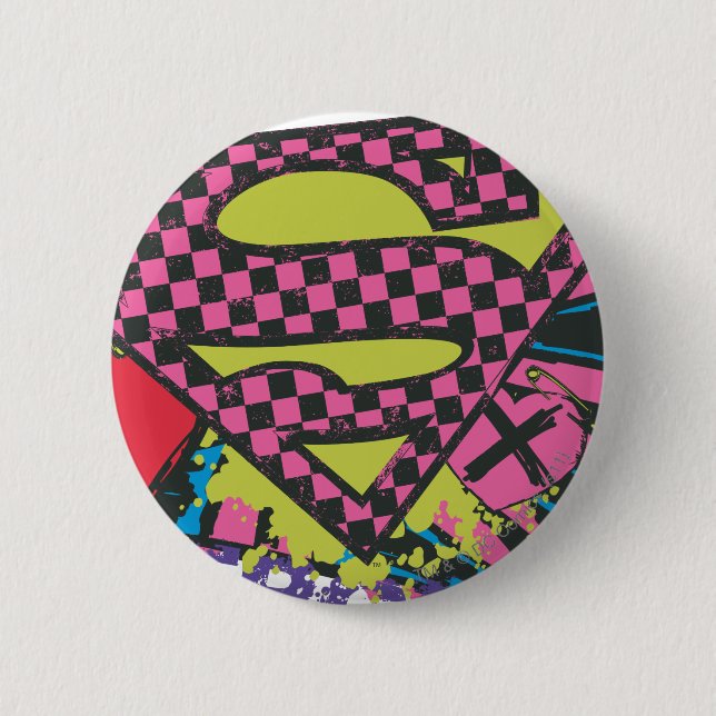 Supergirl X 6 Cm Round Badge (Front)
