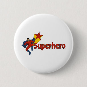 Superhero 6 Cm Round Badge