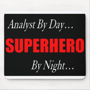 Superhero Analyst Mouse Pad